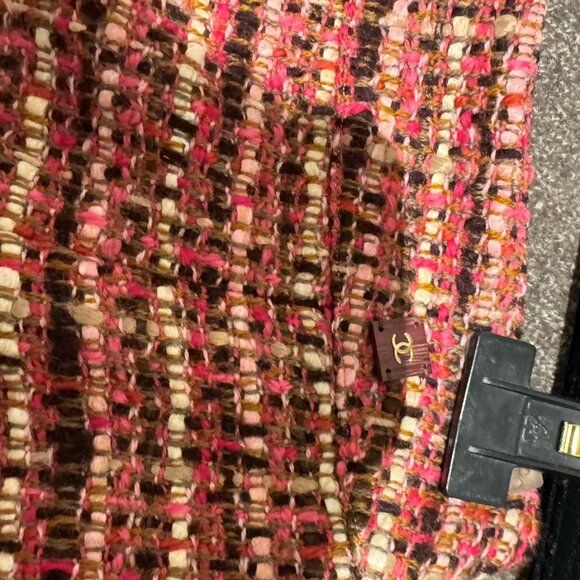 2001 Pink and Brown Chanel Tweed Skirt - Picture 6 of 6